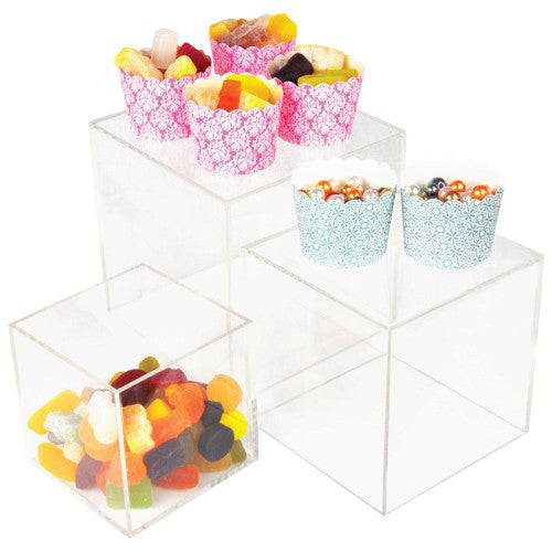 Deflecto Square Display Box Set of 3