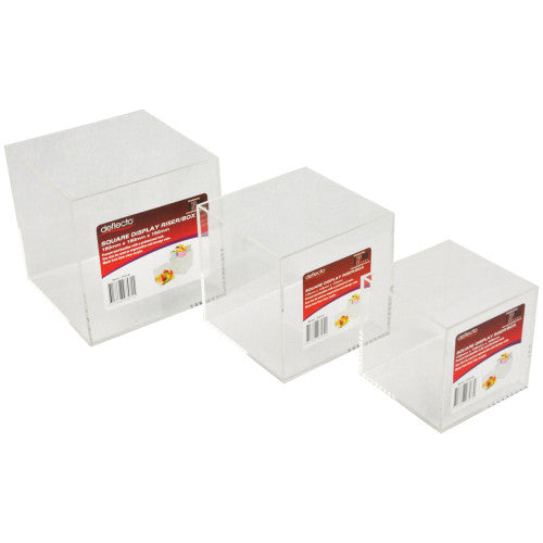 Deflecto Square Display Box Set of 3