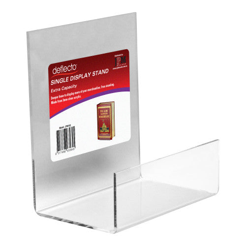 Deflecto Acrylic Single Display Stand Deep Base