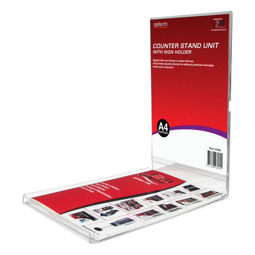 Deflecto Signs and Notes Counter Stand Portrait A4