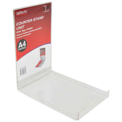 Deflecto Signs and Notes Counter Stand Portrait A4
