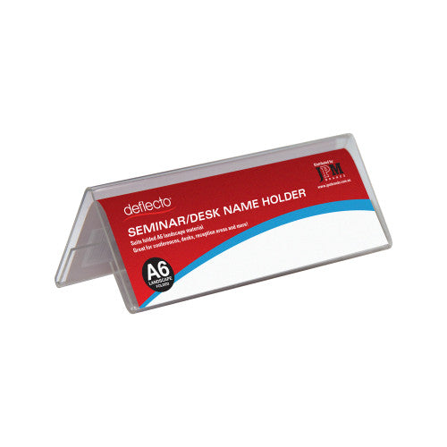Deflecto Desk Tent Style Sign Holder A6 Landscape