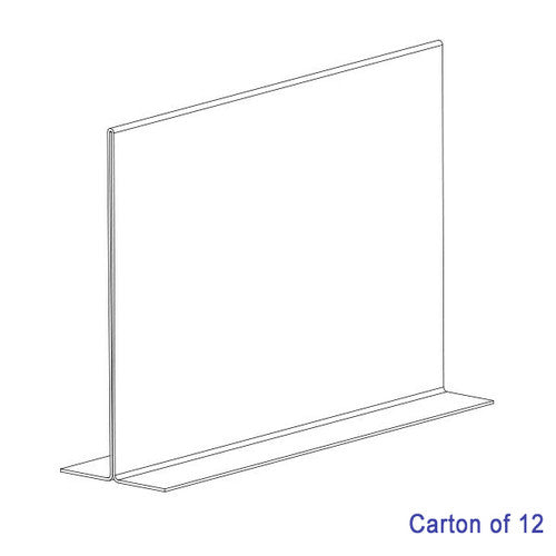 Blueprint Bulk A4 Landscape Double Sided Sign Holders Carton of 12, front product view