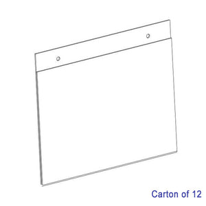 Blueprint Bulk A4 Landscape Wall Mount Sign Holders Carton of 12, front product view