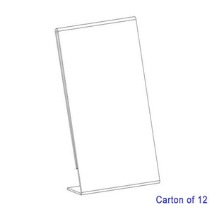 Blueprint Bulk A5 Portrait Slanted Sign Holders Carton of 12, front product view