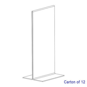 Blueprint Bulk DL Portrait Double Sided Sign Holders Carton of 12, front product view
