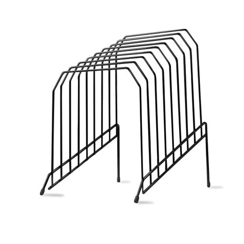JPM Wire Desk Top File 8 Slot Black, front product view