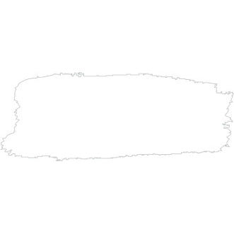 Small, pale brushed swatch of Jo Sonja's Titanium White acrylic on a white background