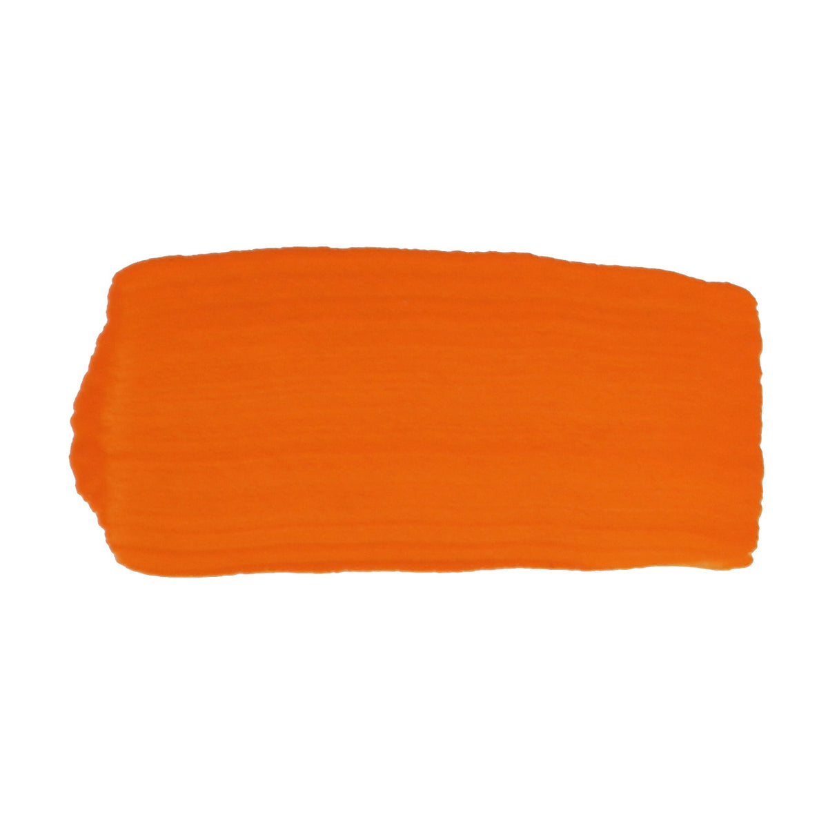 Brushed swatch of Jo Sonja's Cadmium Orange acrylic showing a bright, clean orange