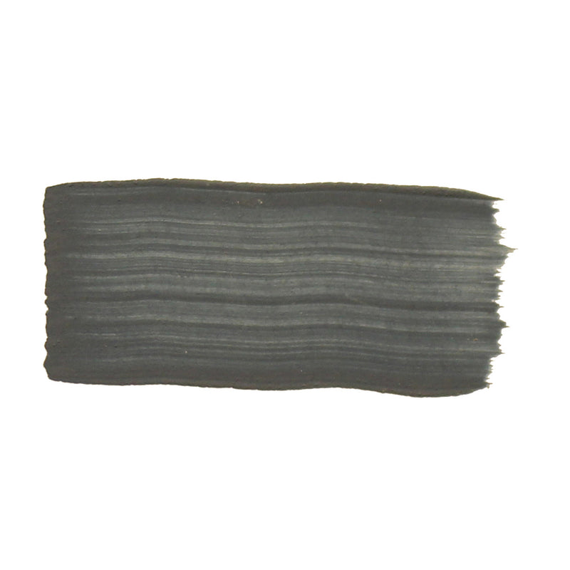 Brushed swatch of Jo Sonja's French Blue acrylic showing a muted slate grey with only a faint blue cast