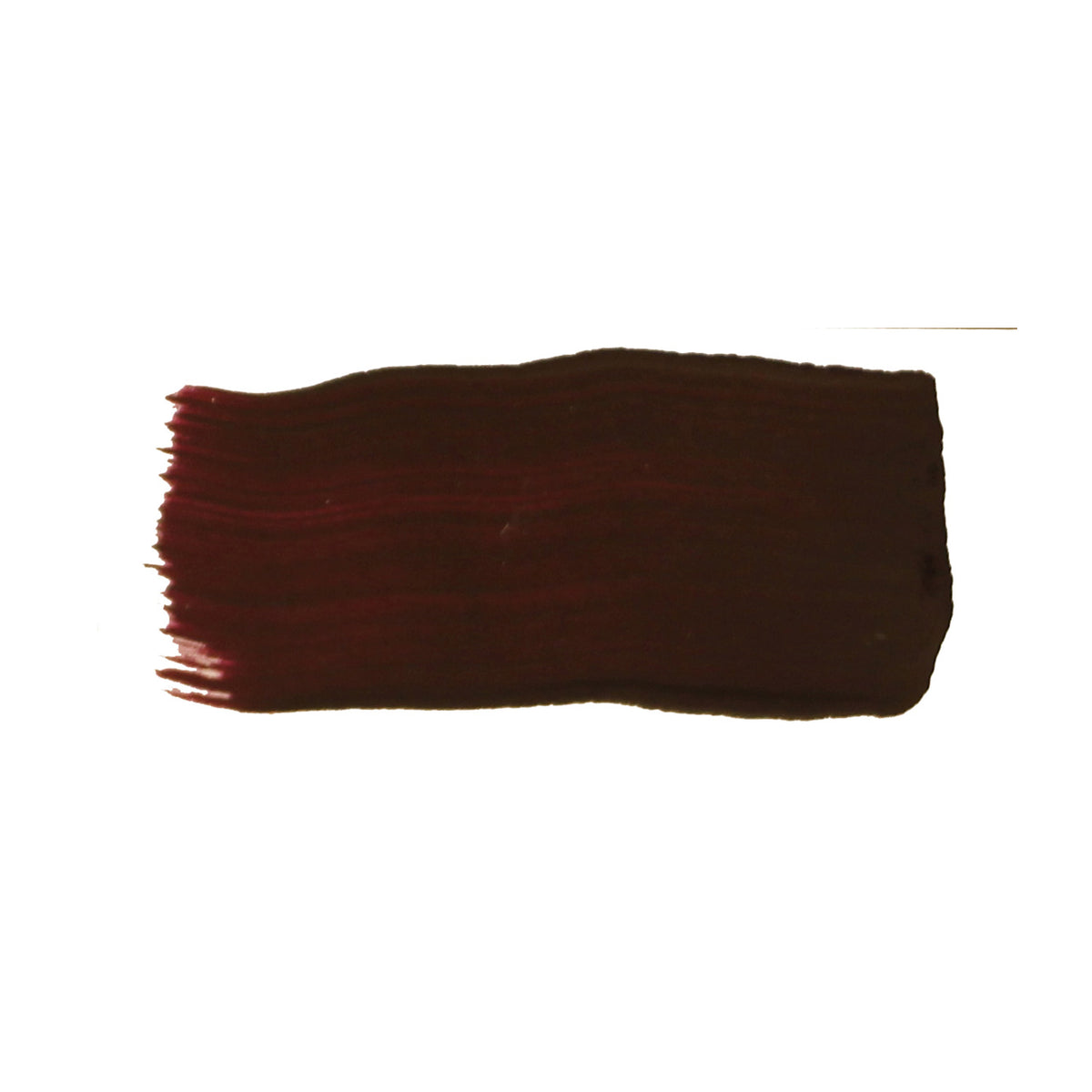 Brushed swatch of Jo Sonja's Purple Madder acrylic showing a deep, dark maroon