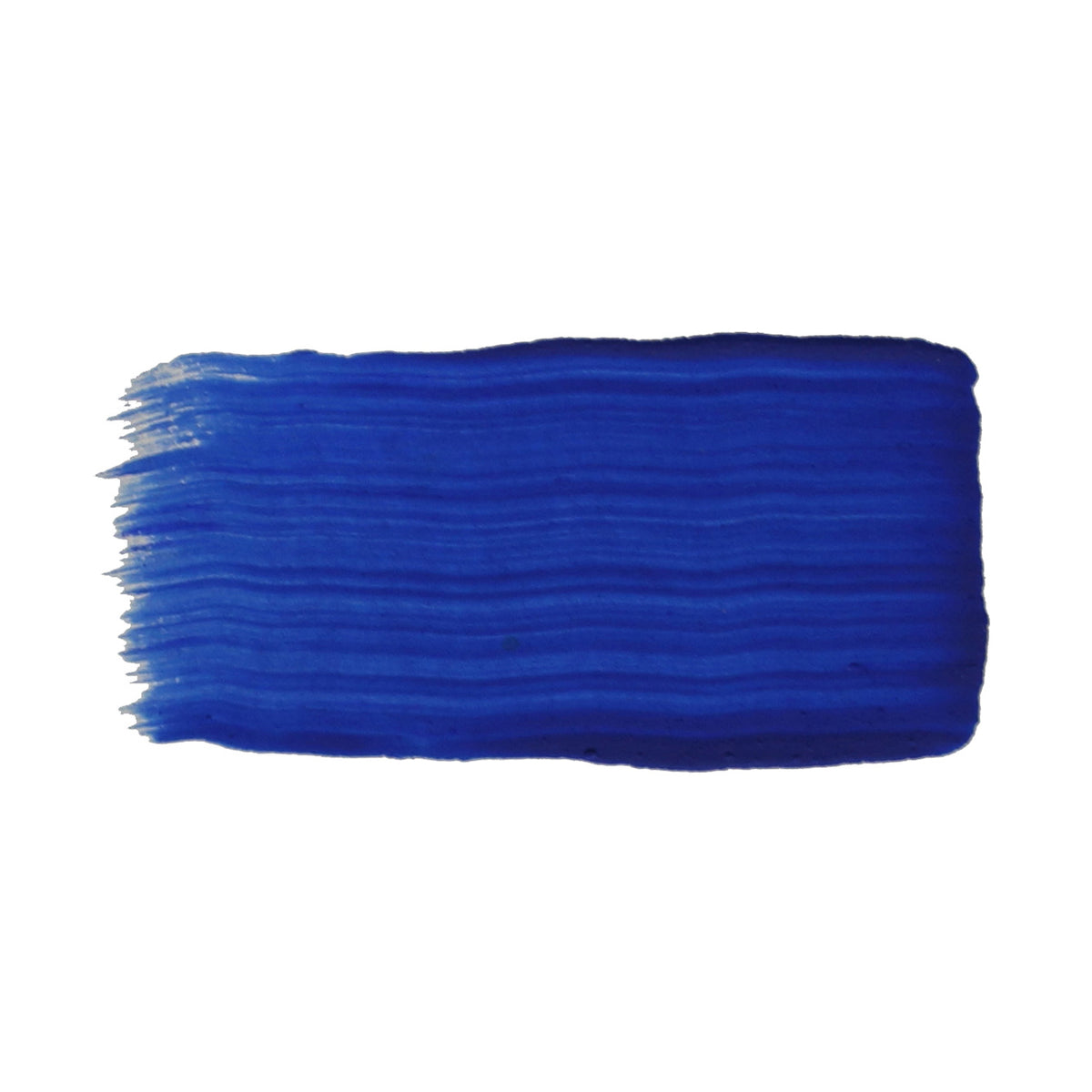 Brushed swatch of Jo Sonja's Ultramarine Blue acrylic showing a deep royal blue