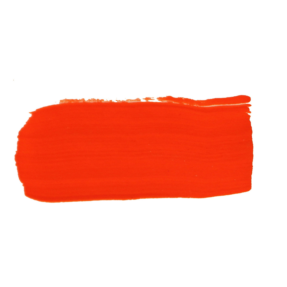 Brushed swatch of Jo Sonja's Cadmium Scarlet, a vivid red-orange