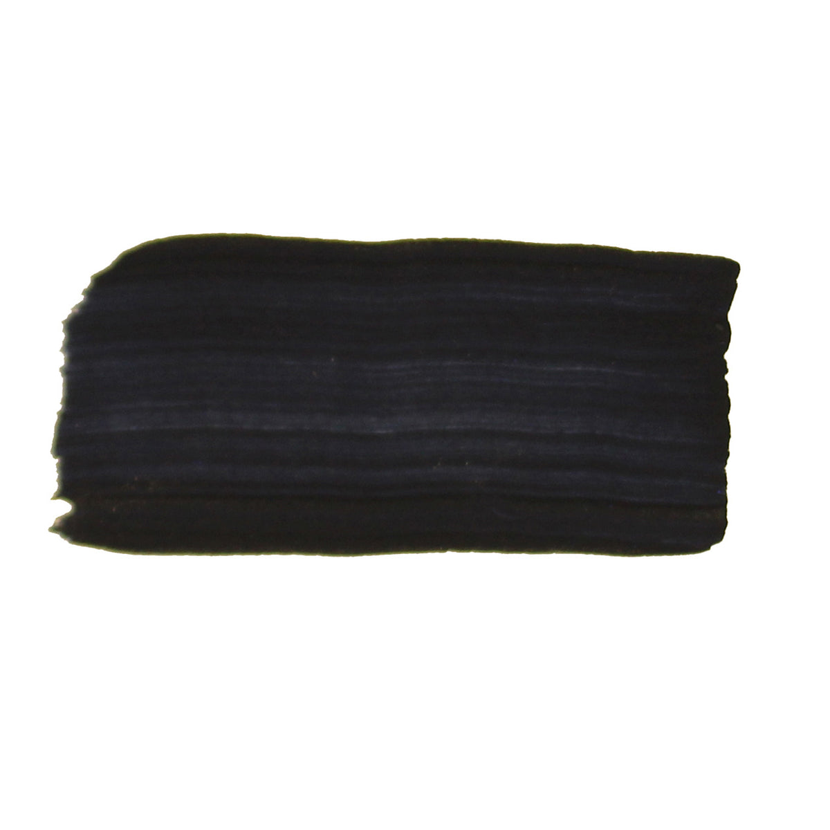 Brushed swatch of Jo Sonja's Paynes Grey acrylic showing a dark blue black charcoal