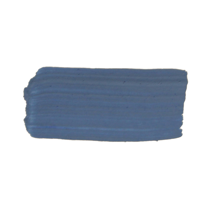 Brushed swatch of Jo Sonja's Sapphire, a muted greyish mid blue