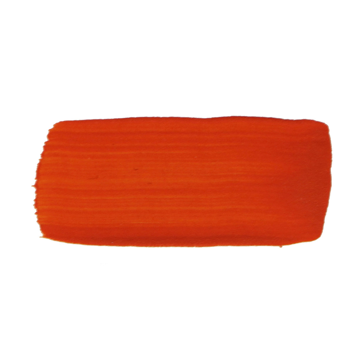 Brushed swatch of Jo Sonja's Vermillion, a warm bright red-orange