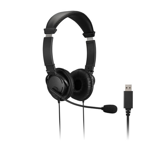 Kensington Hi-Fi USB-A Headphone with Mic and Volume