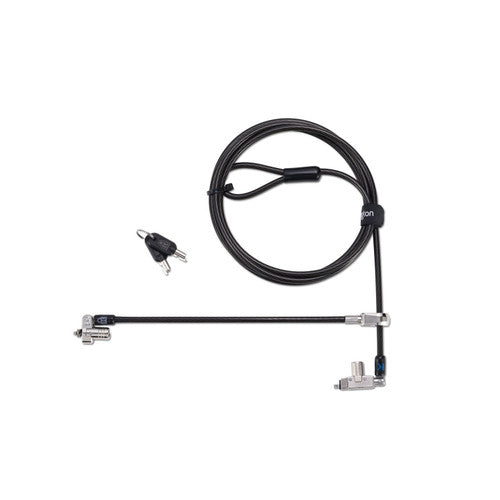 Kensington Slim N17 2.0 Dual Head Laptop Lock for Wedge Slots Standard Keyed
