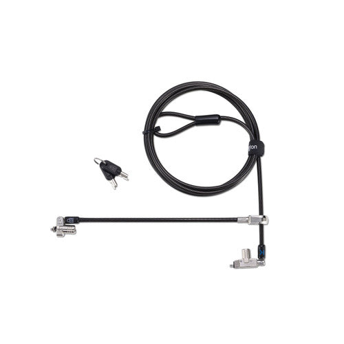 Kensington Slim N17 2.0 Dual Head Laptop Lock for Wedge Slots Master Keyed