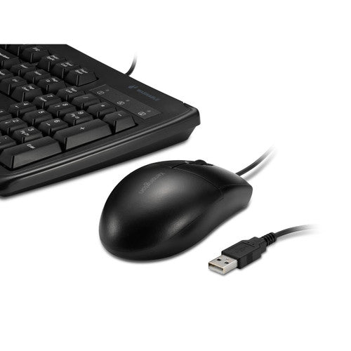 Kensington Pro Fit Washable Wired Keyboard and Mouse Black