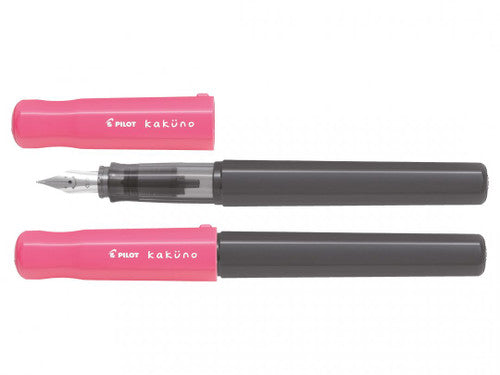 Pilot Kakuno BegreeN Fountain Pen Pink Grey Barrel Medium Nib