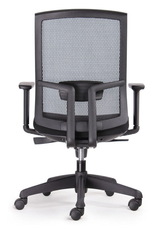 Rapidline KAL Task High Back Chair with Arms Black Fabric