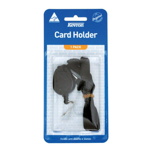 Kevron ID1013LR ID Card Holder Clear with Lanyard and Reel Combo Pack of 6
