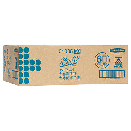 Scott Hard Roll Towel 304m White Box of 6