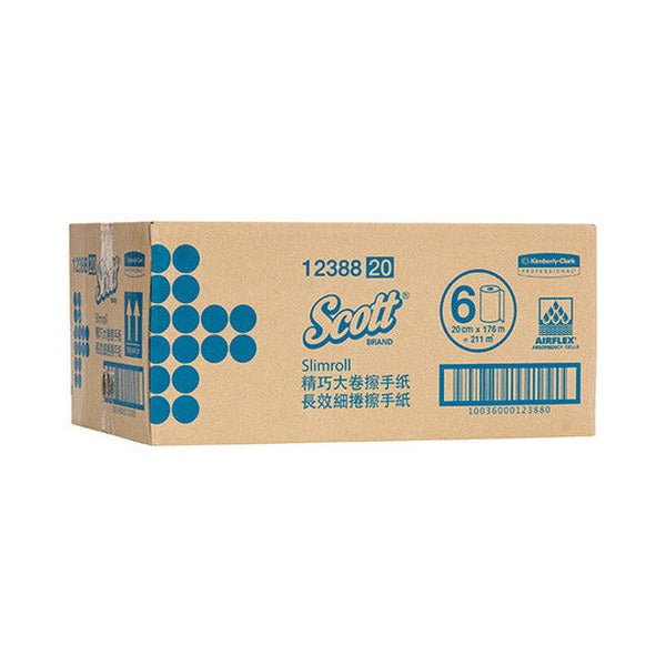 Scott Slimroll Paper Hand Towel 176m White Box of 6