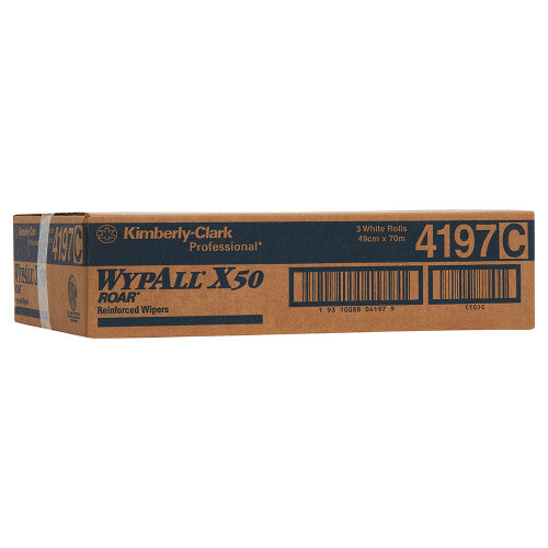 WypAll X50 Large Roll Wiper White 70m Box of 3