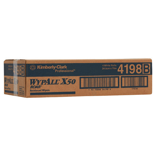 WypAll X50 Small Roll Wiper White 70m Box of 4
