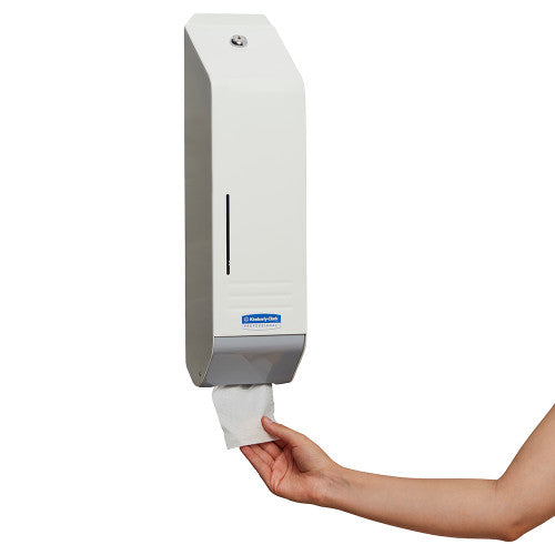 Kimberly Clark Single Sheet Toilet Tissue Dispenser White