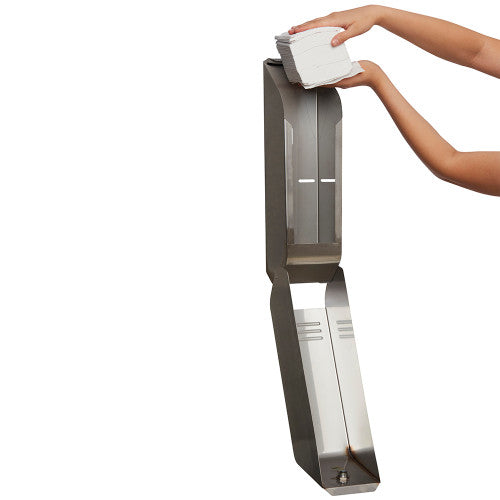 Kimberly Clark Single Sheet Toilet Tissue Dispenser Stainless Steel