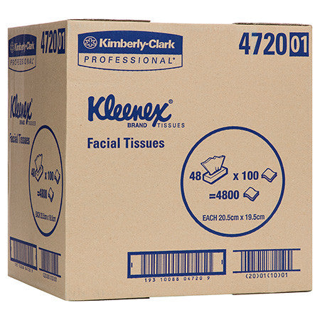 Kleenex Executive Facial Tissue White 2 Ply 100 Sheets Pack of 48