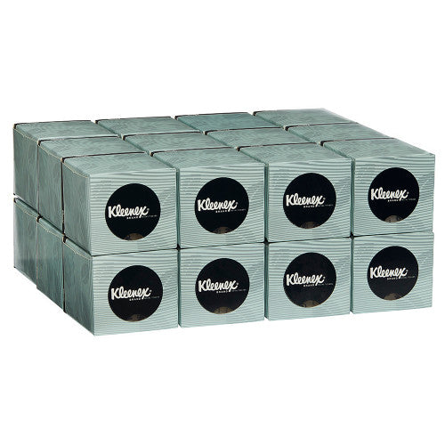 Kleenex Facial Tissue Cube White 2 Ply 90 Sheets Pack of 24