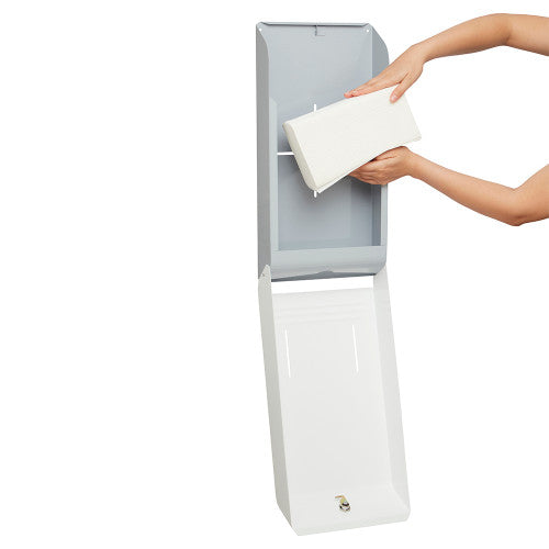 Kimberly Clark Optimum Hand Towel Dispenser White Grey