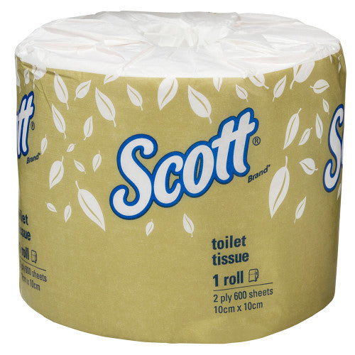 Scott Toilet Tissue White 2 Ply 600 Sheets Box of 24