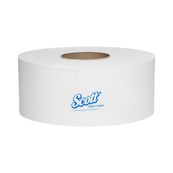 Scott Compact Jumbo Roll Toilet Tissue White 1 Ply 600m Box of 6