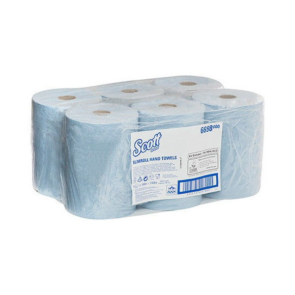 Scott Slimroll Paper Hand Towel 190m Blue Box of 6