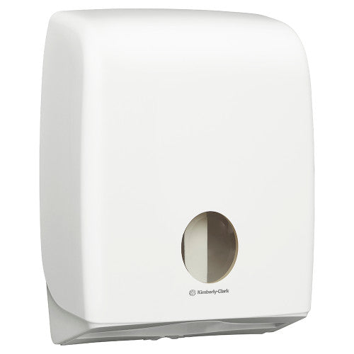 Kimberly Clark Aquarius Single Sheet Toilet Tissue Twin Dispenser White