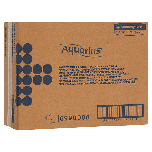Kimberly Clark Aquarius Single Sheet Toilet Tissue Twin Dispenser White