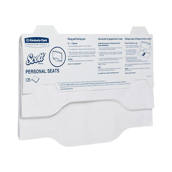 Scott Toilet Seat Cover White 125 Sheets Box of 24