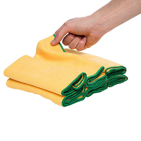 WypAll Microfibre Cloths 40cm x 40cm Yellow 6 Cloths Pack of 4
