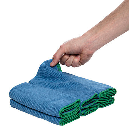 WypAll Microfibre Cloths 40cm x 40cm Blue 6 Cloths Pack of 4