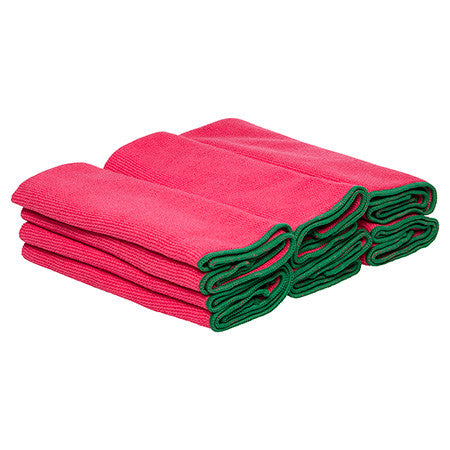 WypAll Microfibre Cloths 40cm x 40cm Red 6 Cloths Pack of 4