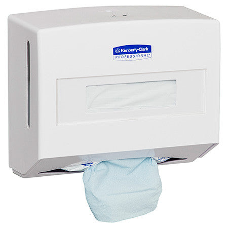 Kimberly Clark Single Sheet Wiper Dispenser White