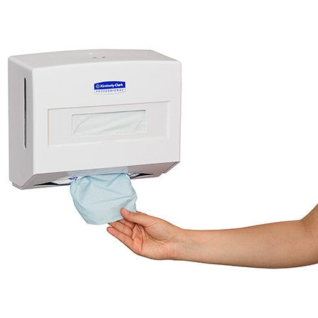 Kimberly Clark Single Sheet Wiper Dispenser White