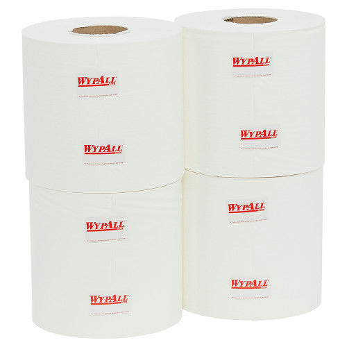 WypAll L10 Heavy Duty Centrefeed Wiper Roll White 300m Box of 4