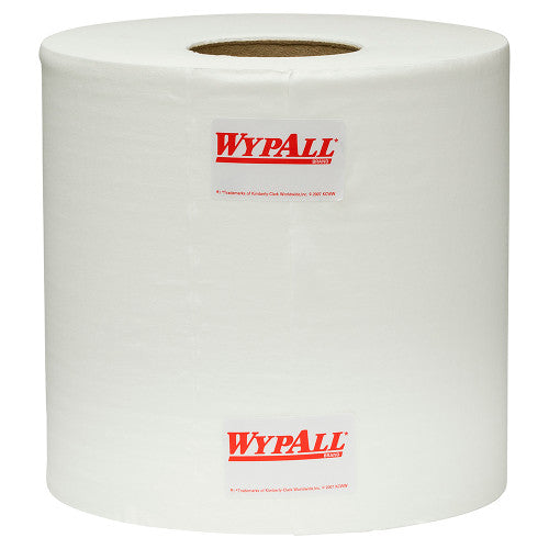 WypAll L10 Heavy Duty Perforated Centrefeed Wiper Roll White 300m Box of 4