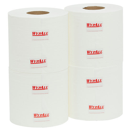 WypAll L10 Control Centrefeed Wiper Roll 1 Ply White 790 Wipers Box of 4